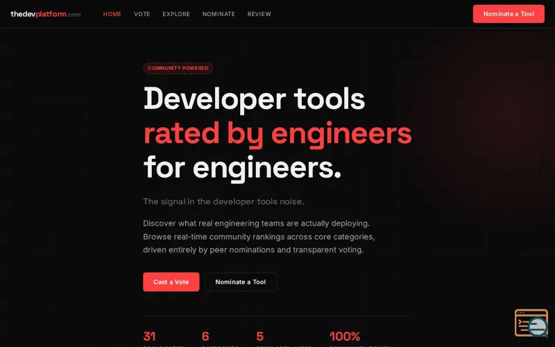 Screenshot of TheDevPlatform