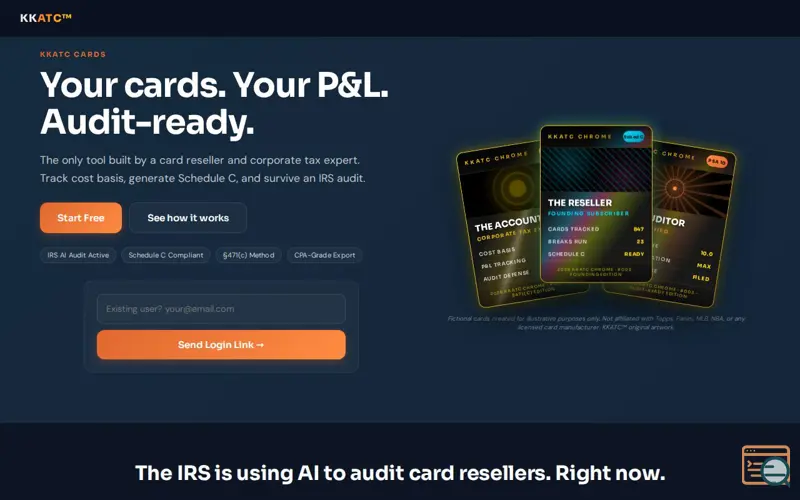 Screenshot of KKATC Cards
