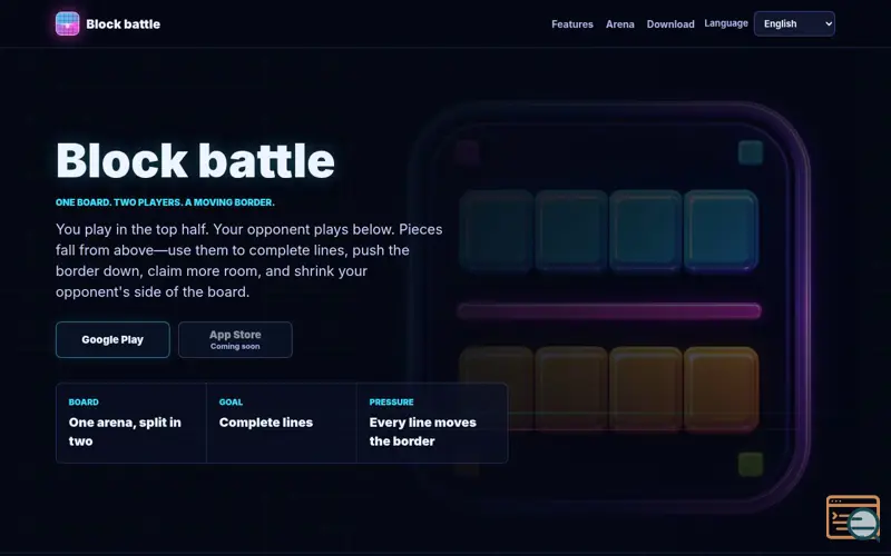 Screenshot of Block battle