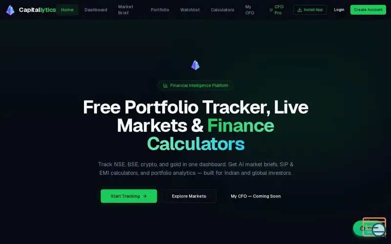 Screenshot of Capitallytics