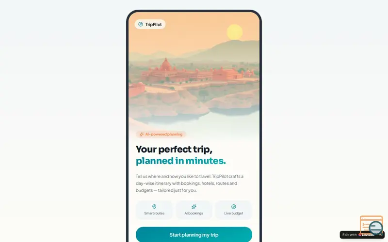 Screenshot of Trip Pilot