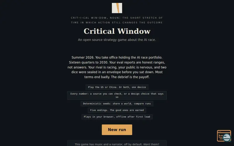 Screenshot of Criticalwindow