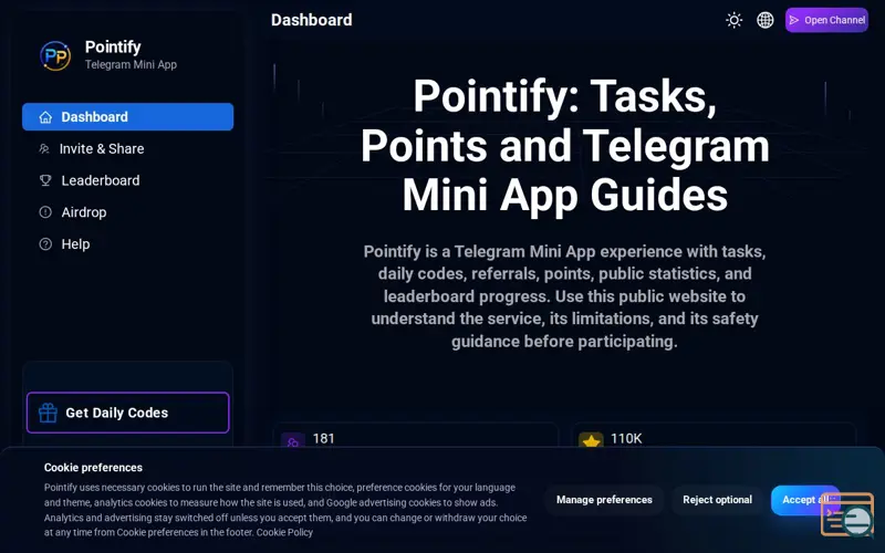 Screenshot of Pointify