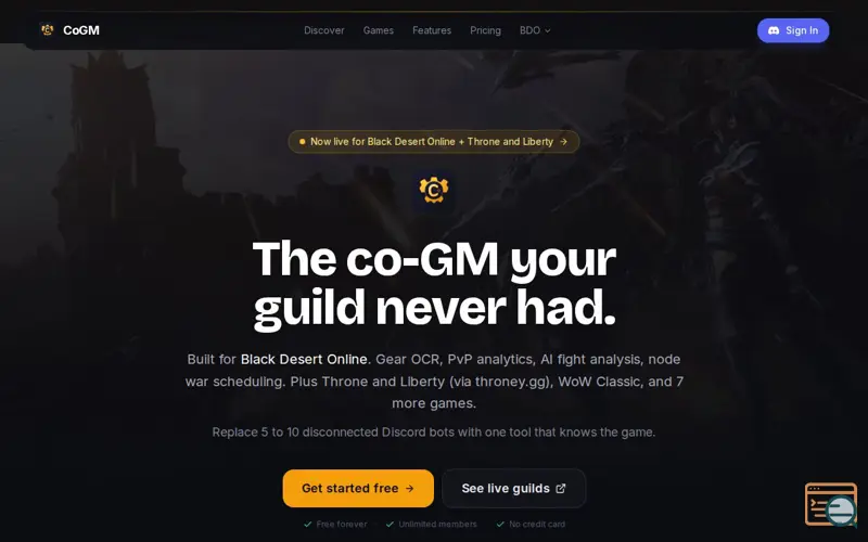 Screenshot of Co-GM