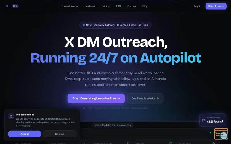 Screenshot of Xleadify