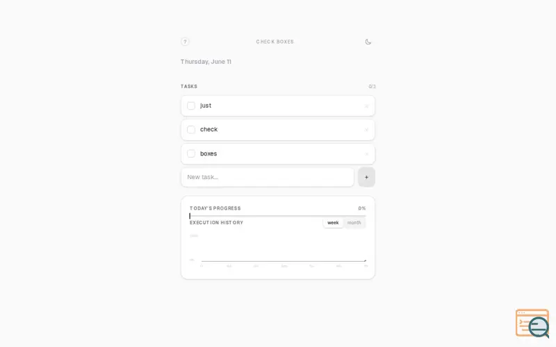 Screenshot of Check Boxes