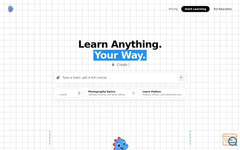 Screenshot of Learnr