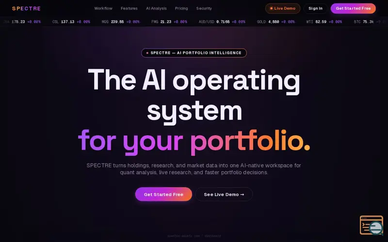 Screenshot of SPECTRE
