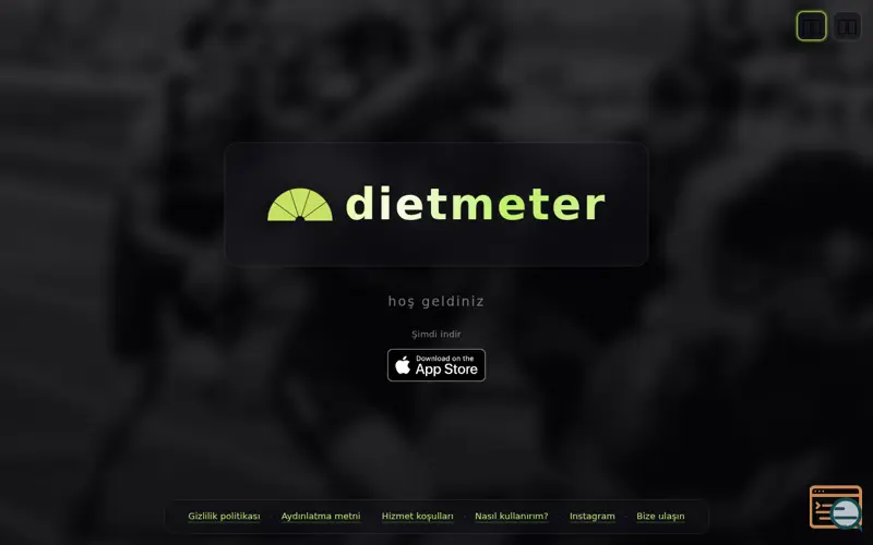 Screenshot of Dietmeter