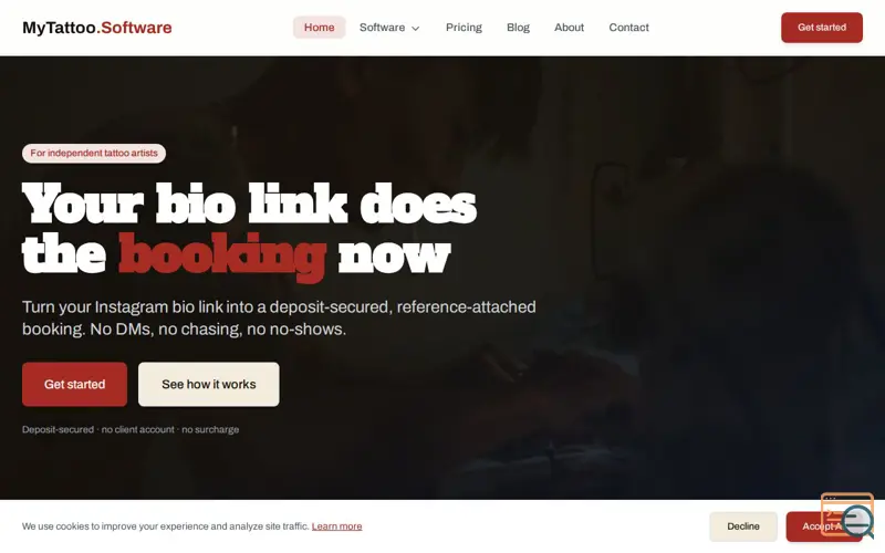 Screenshot of MyTattoo.Software