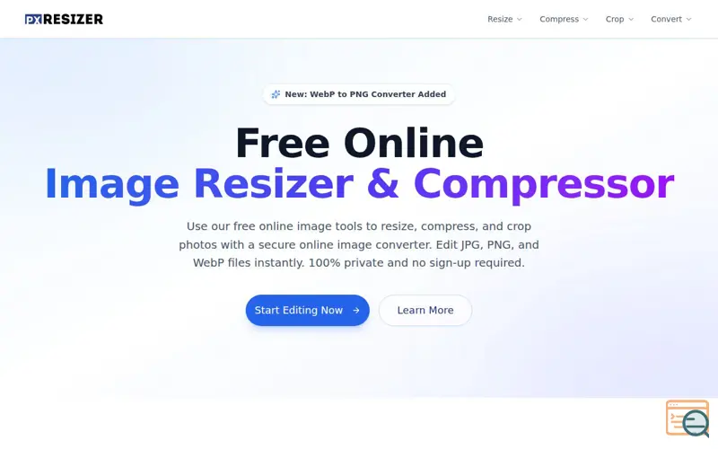 Screenshot of PXResizer
