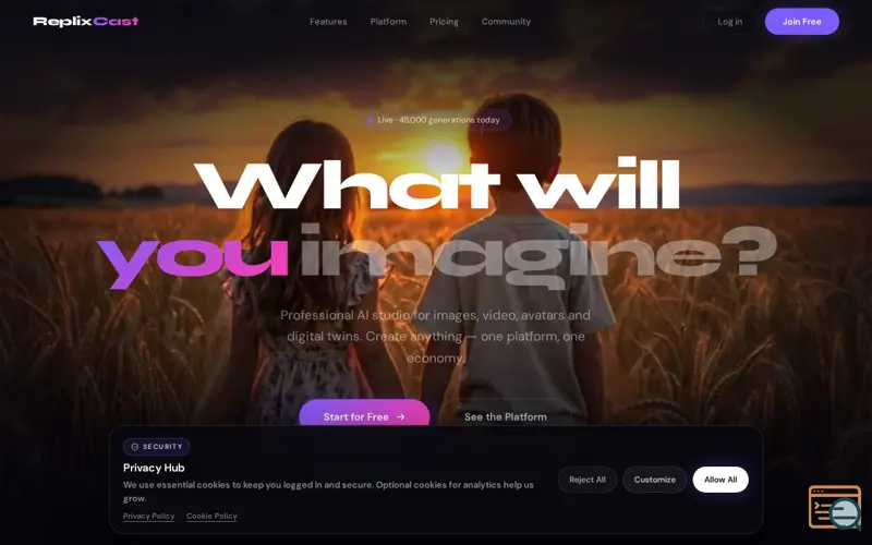 Screenshot of ReplixCast