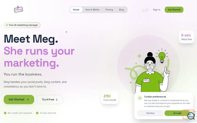 Screenshot of Meet Meg