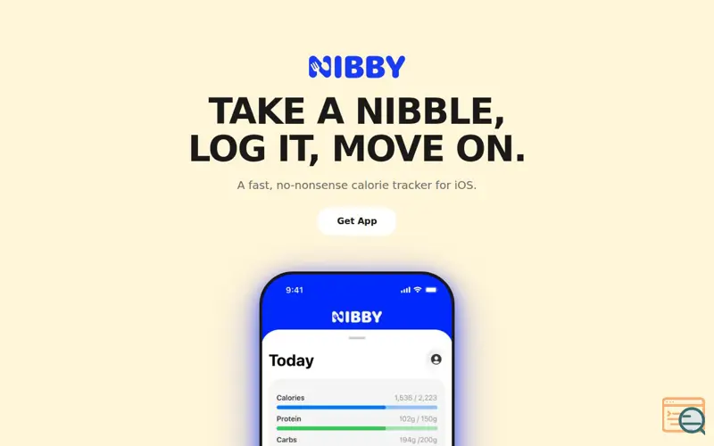 Screenshot of Nibby: No Junk Calorie Tracker