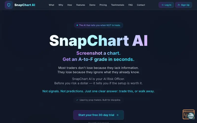 Screenshot of Snap Chart AI