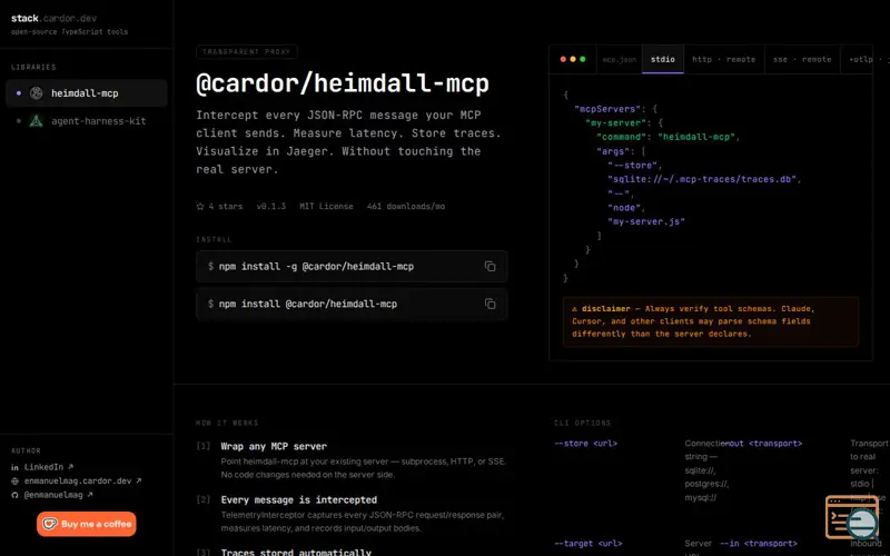 Screenshot of Heimdall MCP