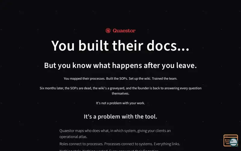 Screenshot of Quaestor