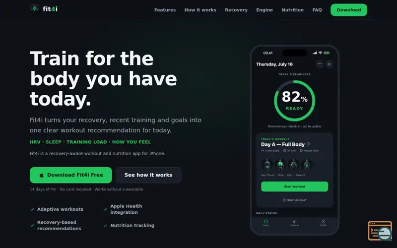 Screenshot of Fit4i