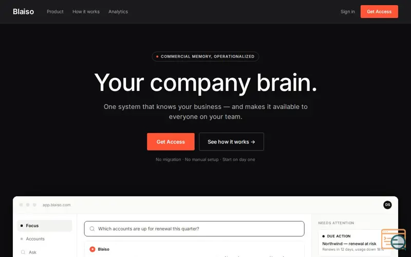 Screenshot of Blaiso Launches Today