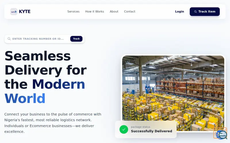 Screenshot of KyteLogistics