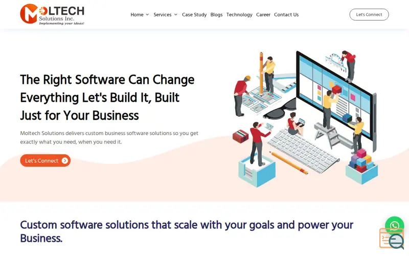 Screenshot of Moltech Solutions Inc.