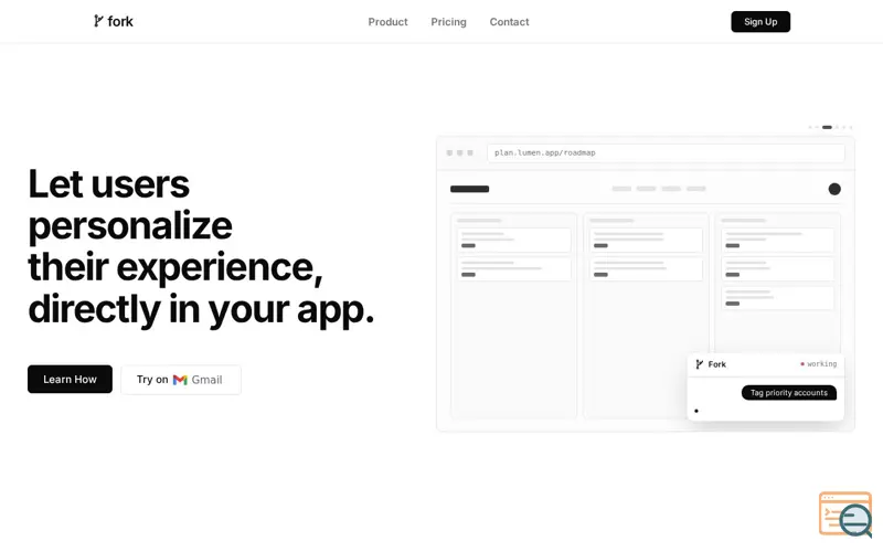 Screenshot of Fork