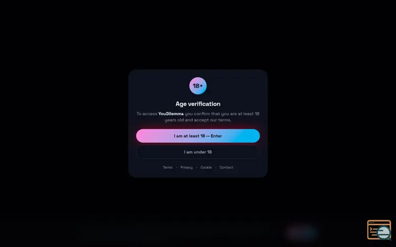 Screenshot of YouDilemma 