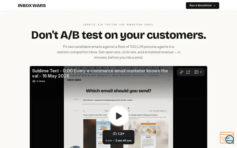 Screenshot of Inbox-wars