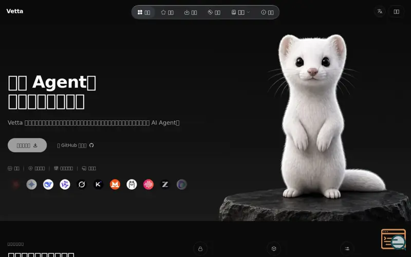 Screenshot of Vetta 官方网站