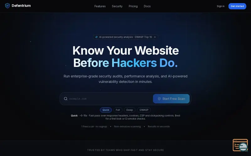 Screenshot of Defentrium