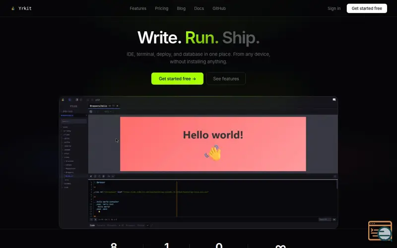 Screenshot of Yrkit