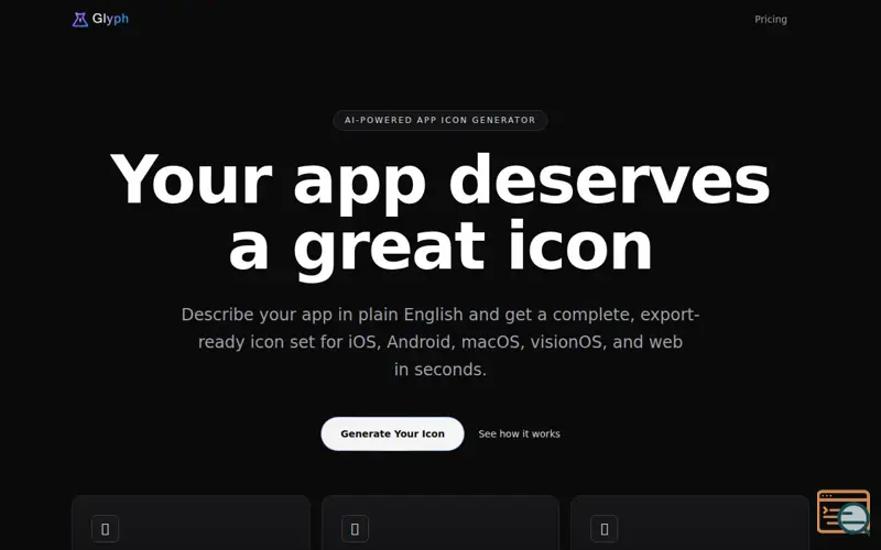 Screenshot of Glyph