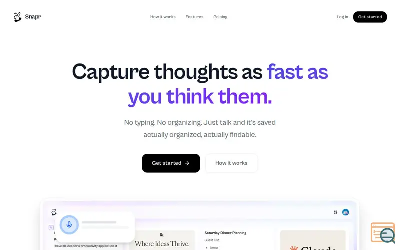 Screenshot of Snapr