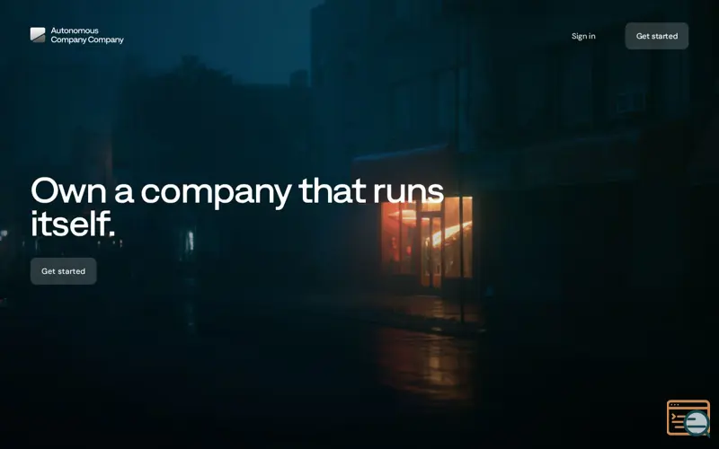 Screenshot of acoco · Autonomous Company Company