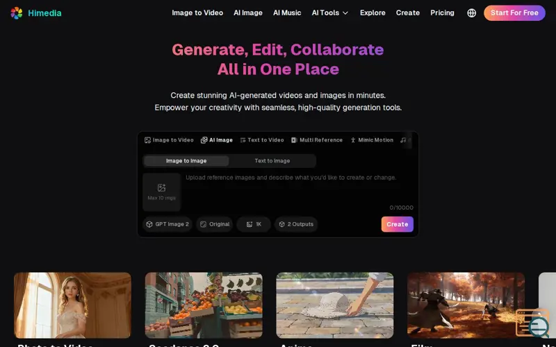 Screenshot of Himedia
