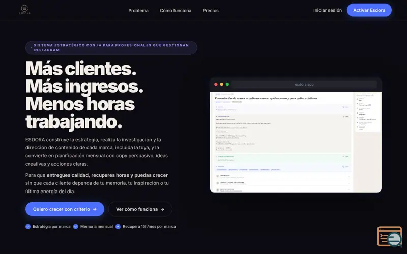 Screenshot of Esdora