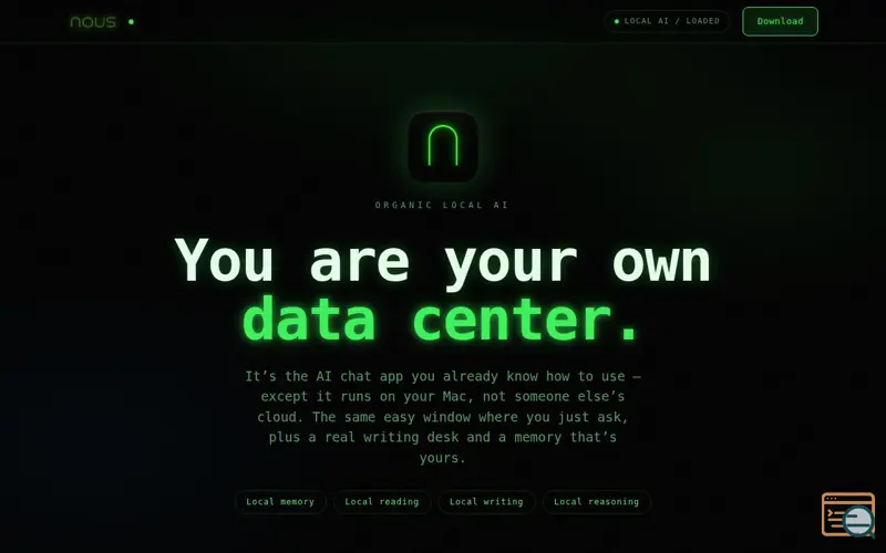 Screenshot of NOUS