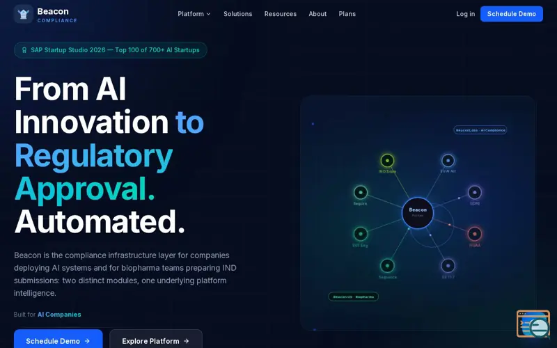 Screenshot of Beacon