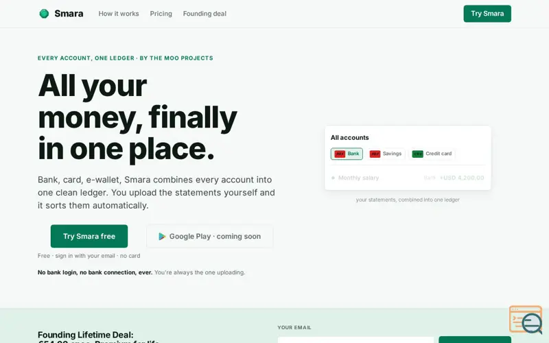Screenshot of Smara - Money Tracker