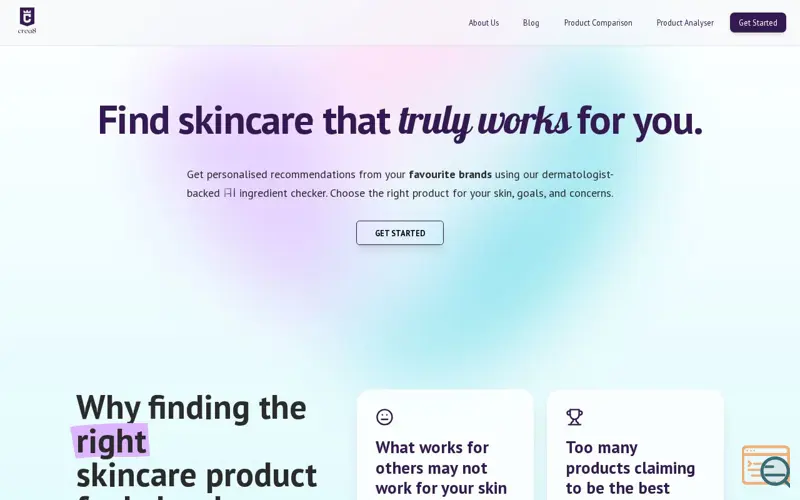 Screenshot of Crea8