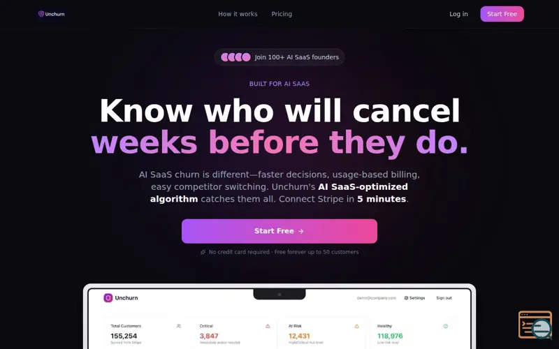 Screenshot of Unchurn