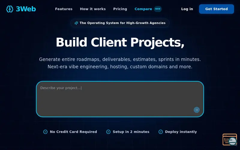 Screenshot of 3Web