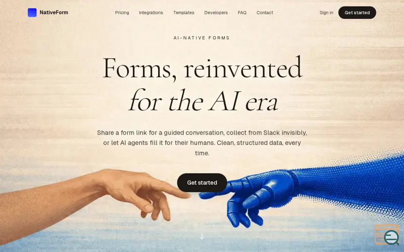 Screenshot of NativeForm