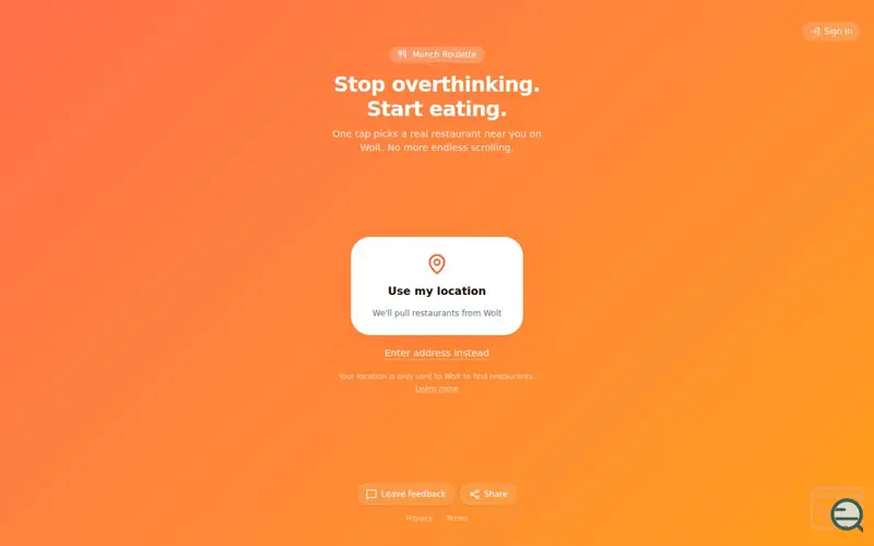 Screenshot of What 2 Munch