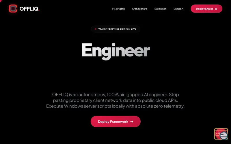 Screenshot of OFFLIQ