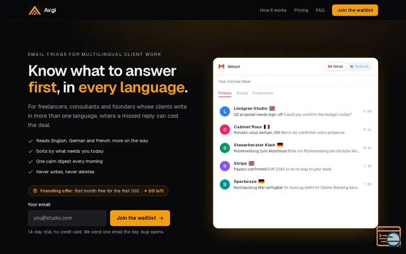 Screenshot of Avgi 