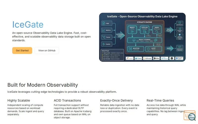 Screenshot of IceGate
