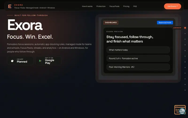 Screenshot of Exora