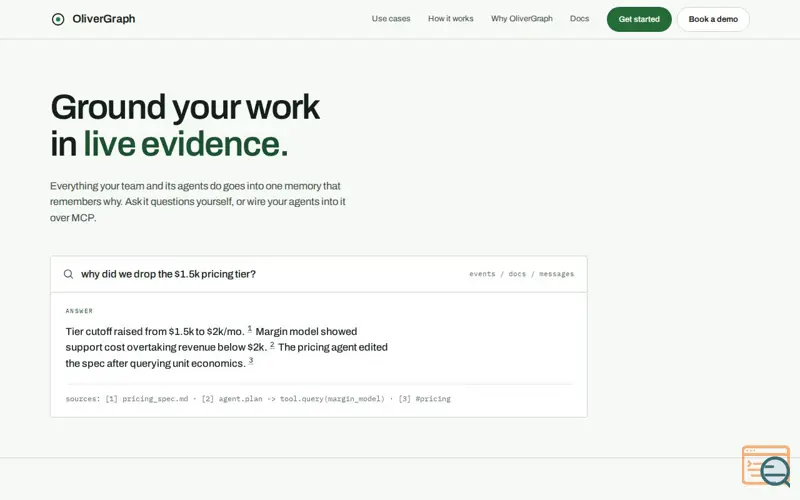 Screenshot of Olivergraph