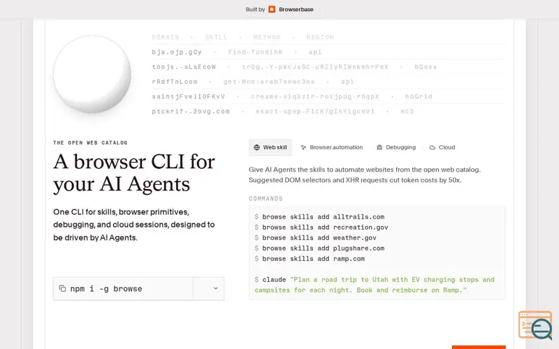Screenshot of Browse.sh